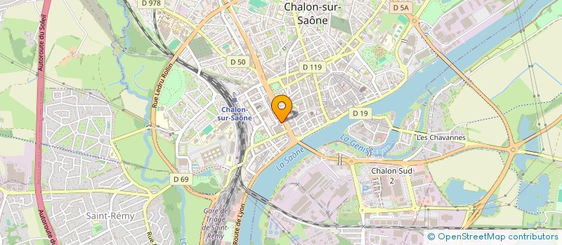 localisation de l'entreprise SCI GRANCOU à CHALON-SUR-SAONE