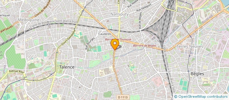 localisation de l'entreprise SCI GRAND BLEUE IMMO  TALENCE