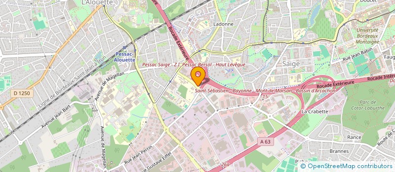 localisation de l'entreprise SCI GRAND CASTEJA  PESSAC