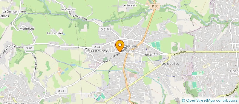 localisation de l'entreprise SCI GRAND CHAMP  GREZIEU-LA-VARENNE