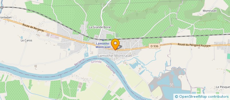 localisation de l'entreprise SCI GRAND CHENE  LAMOTHE-MONTRAVEL