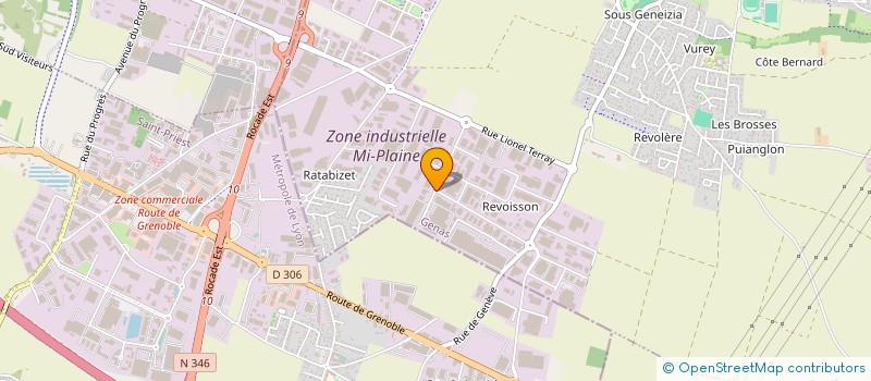 localisation de l'entreprise SCI GRAND CLEMENT  GENAS