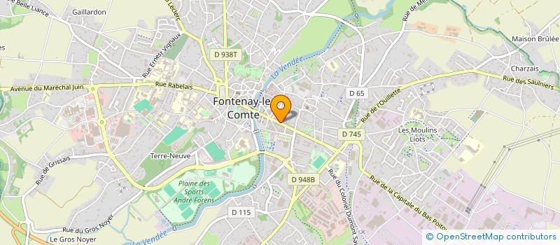 localisation de l'entreprise SCI GRAND COMME LE CIEL  FONTENAY-LE-COMTE