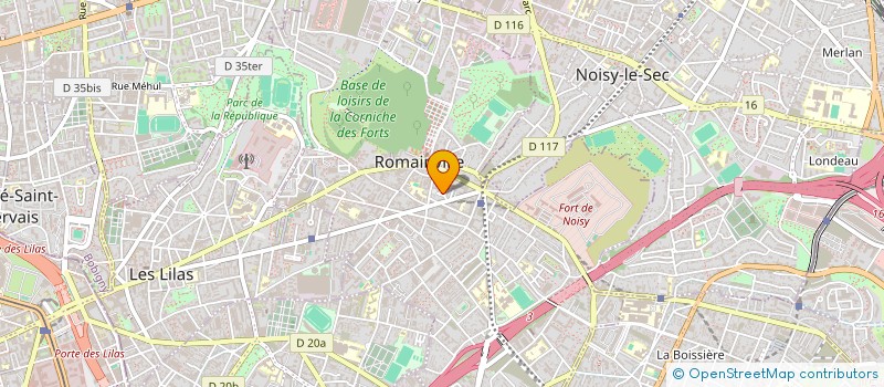 localisation de l'entreprise SCI GRAND COURMAIN à ROMAINVILLE