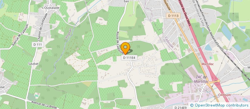 localisation de l'entreprise SCI GRAND CRU  MARTILLAC