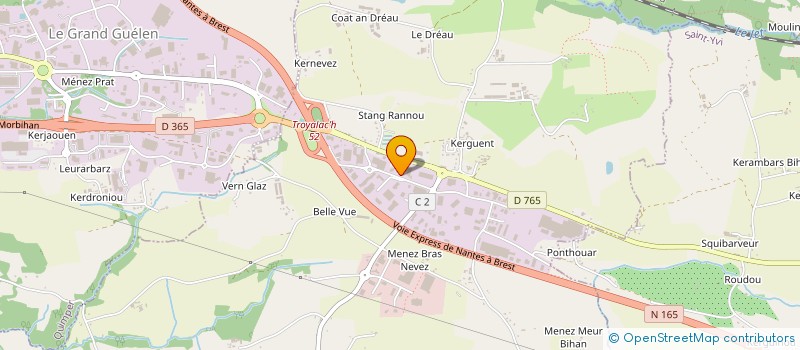 localisation de l'entreprise SCI GRAND DUC  SAINT-EVARZEC