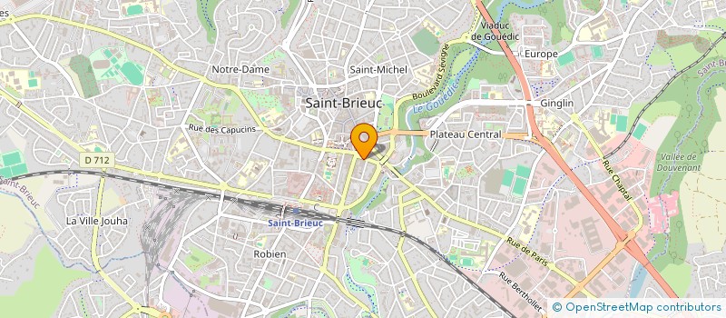 localisation de l'entreprise SCI GRAND ECRAN à SAINT-BRIEUC