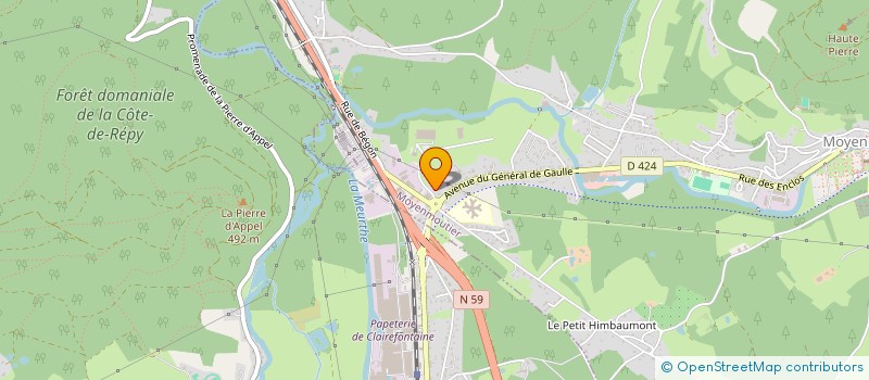 localisation de l'entreprise SCI GRAND'EURY  MOYENMOUTIER