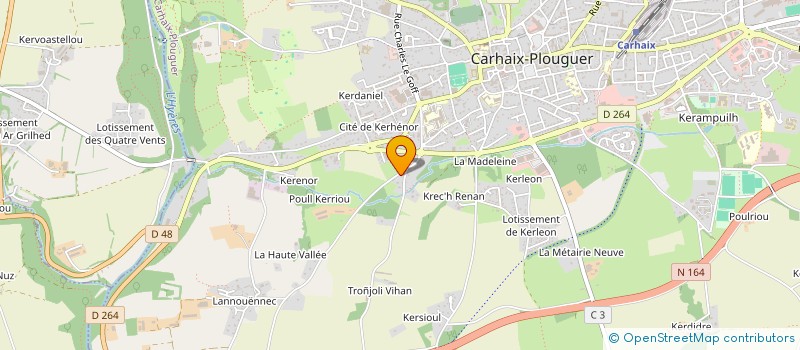 localisation de l'entreprise SCI GRAND LARGE à CARHAIX-PLOUGUER
