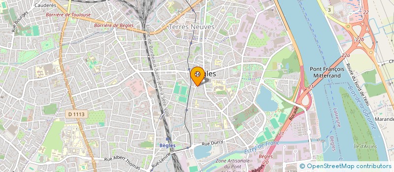localisation de l'entreprise SCI GRAND LARGE à BEGLES