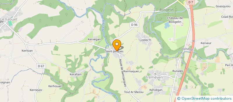 localisation de l'entreprise SCI GRAND LARGE  TREGUIDEL