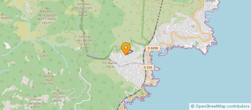 localisation de l'entreprise SCI GRAND MARINE  THEOULE-SUR-MER