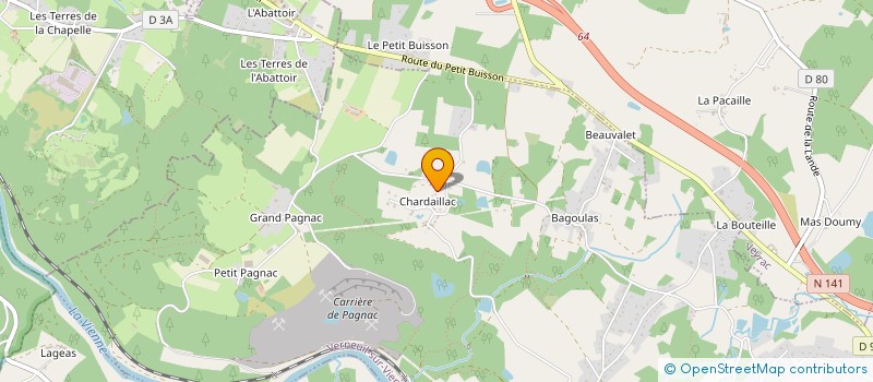 localisation de l'entreprise SCI GRAND MOULIN  VERNEUIL-SUR-VIENNE