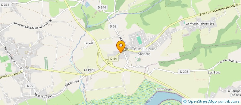 localisation de l'entreprise SCI GRAND OUEST  TOURVILLE-SUR-SIENNE