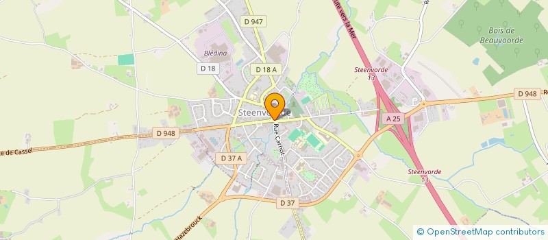 localisation de l'entreprise SCI GRAND'PLACE  STEENVOORDE