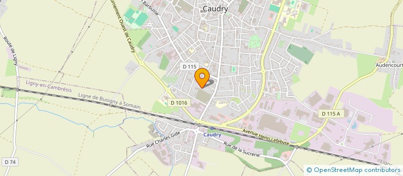 localisation de l'entreprise SCI GRAND PLACE  CAUDRY