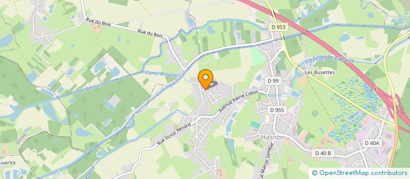 localisation de l'entreprise SCI GRAND PLACE  HASNON