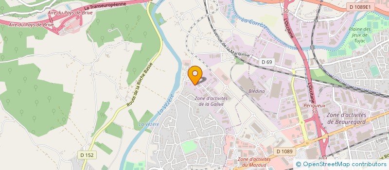 localisation de l'entreprise SCI GRAND PRE  LISSAC-SUR-COUZE