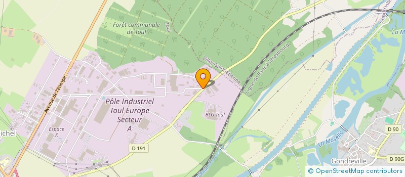 localisation de l'entreprise SCI GRAND PRE THOMAS  TOUL