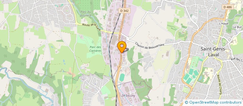 localisation de l'entreprise SCI GRAND PRIX DE LYON  SAINT-GENIS-LAVAL