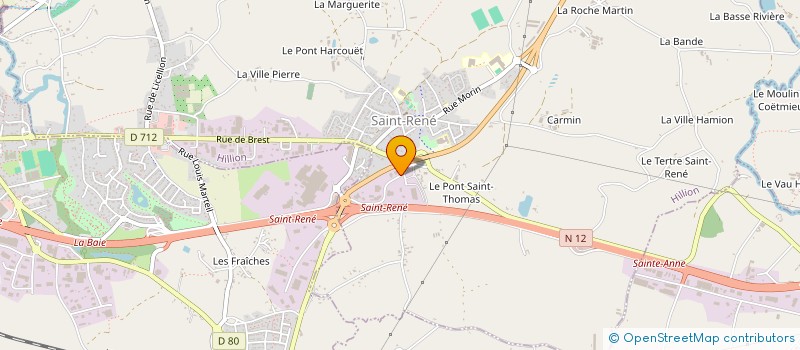 localisation de l'entreprise SCI GRAND ROQ  HILLION