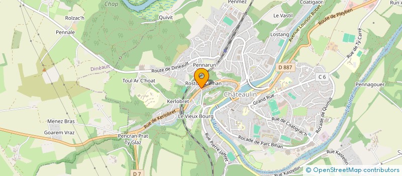 localisation de l'entreprise SCI GRAND RUE  CHATEAULIN