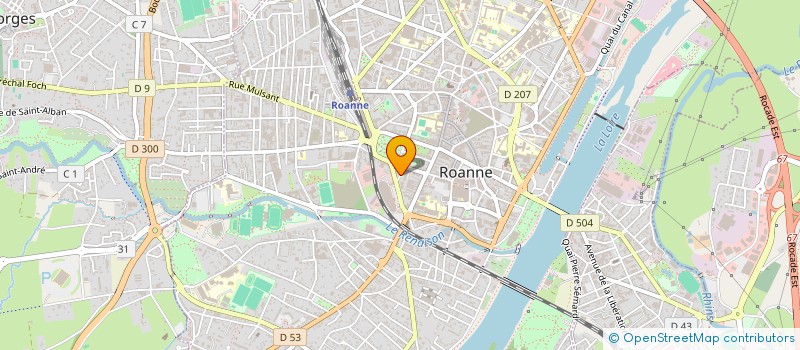 localisation de l'entreprise SCI GRAND'RUE  ROANNE