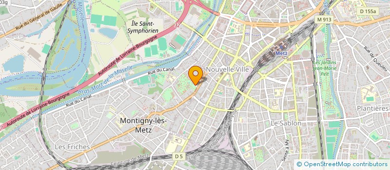 localisation de l'entreprise SCI GRAND RUE à MONTIGNY-LES-METZ