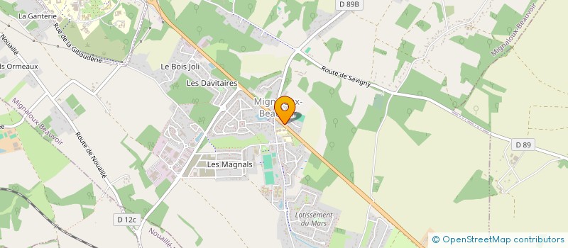 localisation de l'entreprise SCI GRAND RUE ET MONGAUTIER à MIGNALOUX-BEAUVOIR