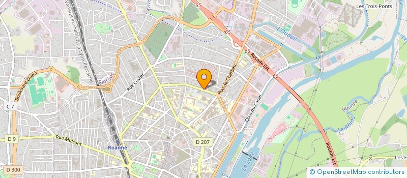 localisation de l'entreprise SCI GRAND SAINT MARTIN  ROANNE