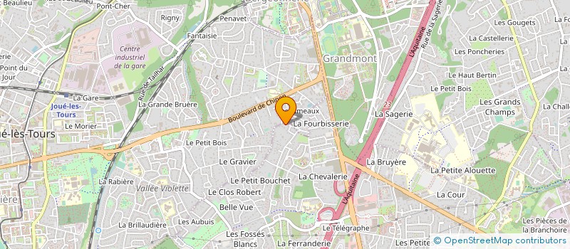 localisation de l'entreprise SCI GRAND SUD  CHAMBRAY-LES-TOURS