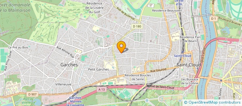 localisation de l'entreprise SCI GRAND SUD à SAINT-CLOUD