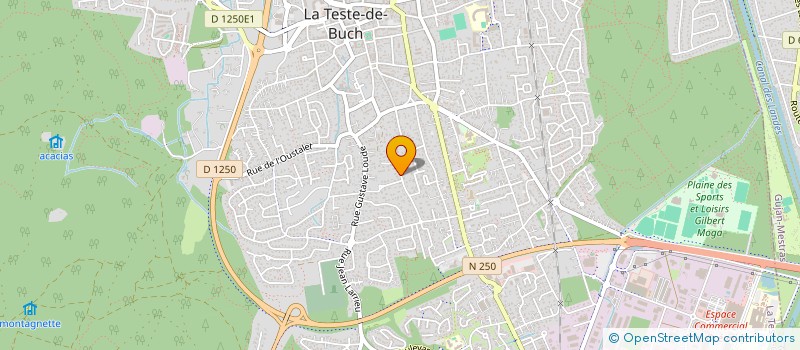 localisation de l'entreprise SCI GRAND SUD à LA TESTE-DE-BUCH