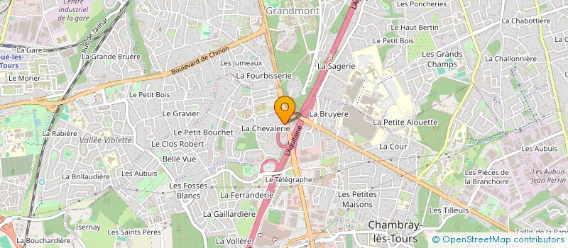 localisation de l'entreprise SCI GRAND SUD  CHAMBRAY-LES-TOURS