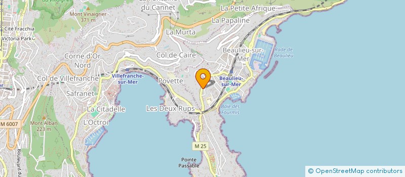 localisation de l'entreprise SCI GRAND UNION à BEAULIEU-SUR-MER
