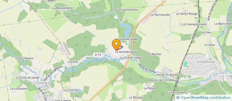 localisation de l'entreprise SCI GRAND VALLEE  VILLEDOMER