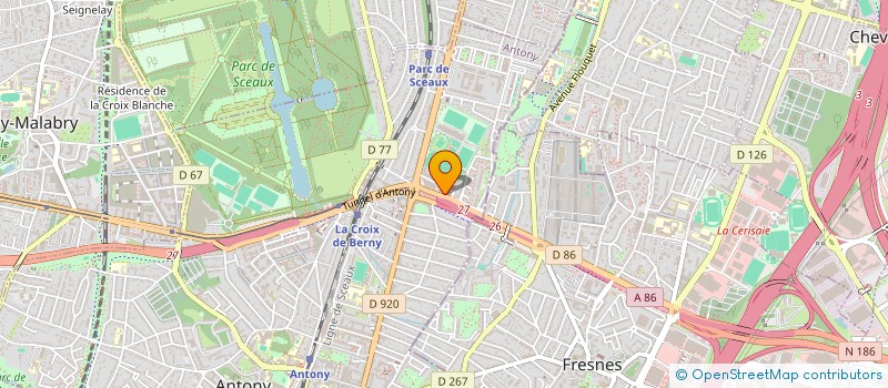 localisation de l'entreprise SCI GRAND VERGER à ANTONY