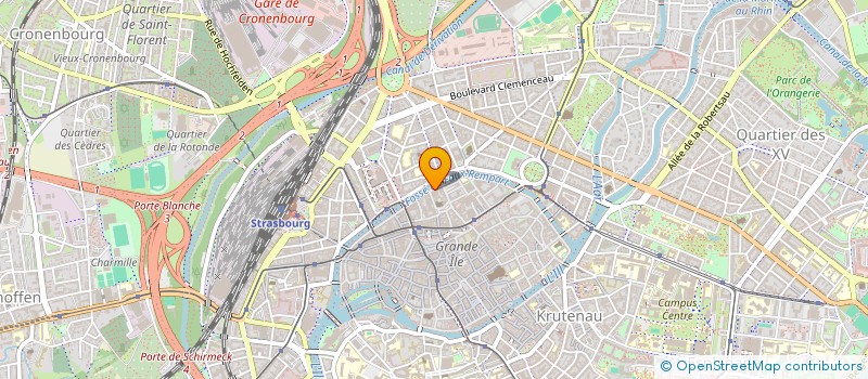 localisation de l'entreprise SCI GRANDE BELLEZZA  STRASBOURG