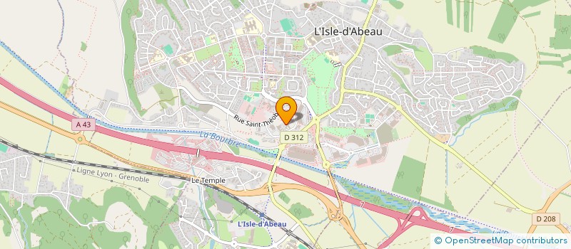 localisation de l'entreprise SCI GRANDE CHARRIERE  L'ISLE-D'ABEAU