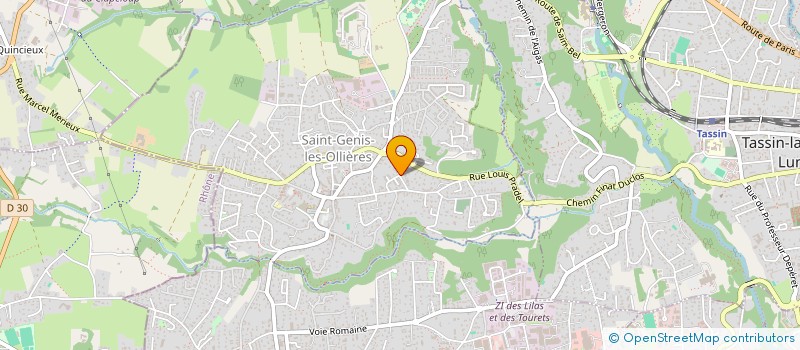 localisation de l'entreprise SCI GRANDE CROIX  SAINT-GENIS-LES-OLLIERES