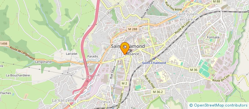 localisation de l'entreprise SCI GRANDE LIBERTE  SAINT-CHAMOND