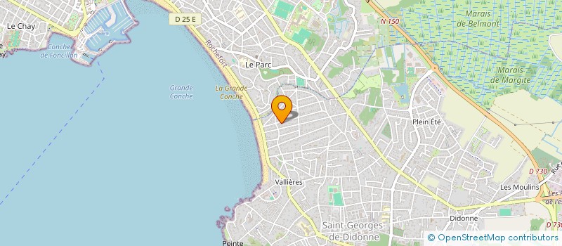 localisation de l'entreprise SCI GRANDE PLAGE  SAINT-GEORGES-DE-DIDONNE