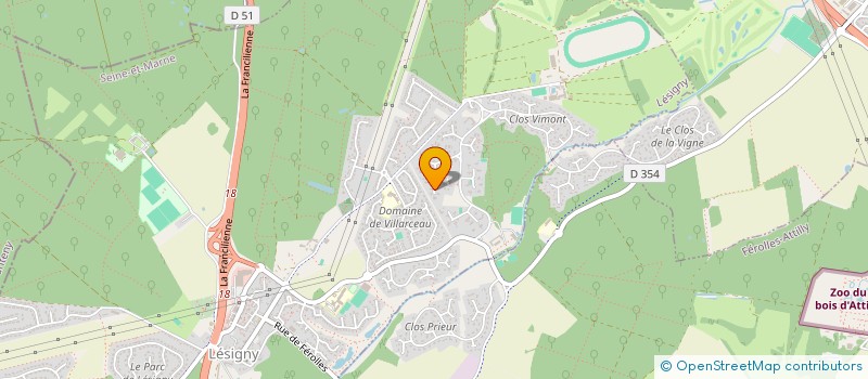 localisation de l'entreprise SCI GRANDE ROMAINE  LESIGNY