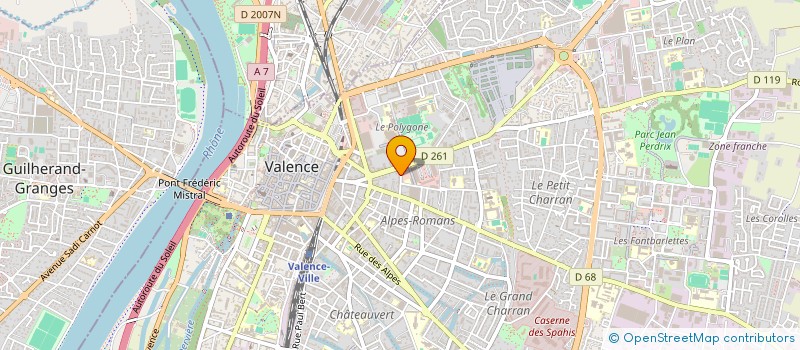localisation de l'entreprise SCI GRANDE RUE à VALENCE