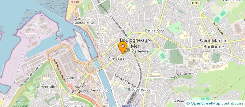 localisation de l'entreprise SCI GRANDE RUE à BOULOGNE-SUR-MER