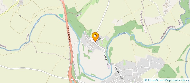 localisation de l'entreprise SCI GRANDE RUE  EVRY-GREGY-SUR-YERRE