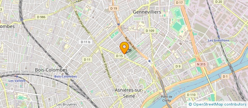 localisation de l'entreprise SCI GRANDE RUE à ASNIERES-SUR-SEINE
