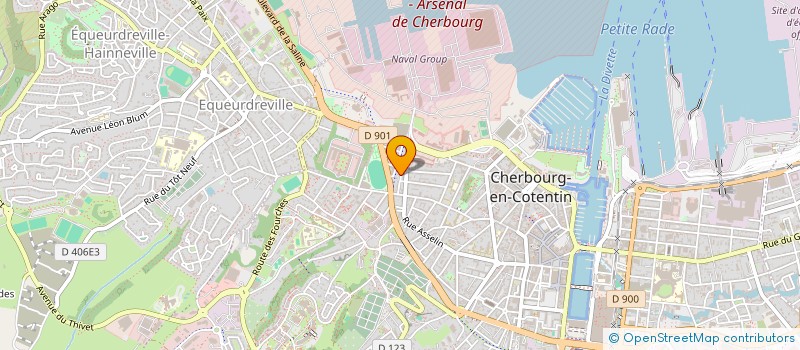 localisation de l'entreprise SCI GRANDE RUE à CHERBOURG-EN-COTENTIN