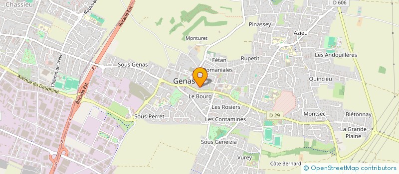 localisation de l'entreprise SCI GRANDE RUE  GENAS