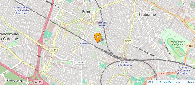 localisation de l'entreprise SCI GRANDE RUE à ERMONT